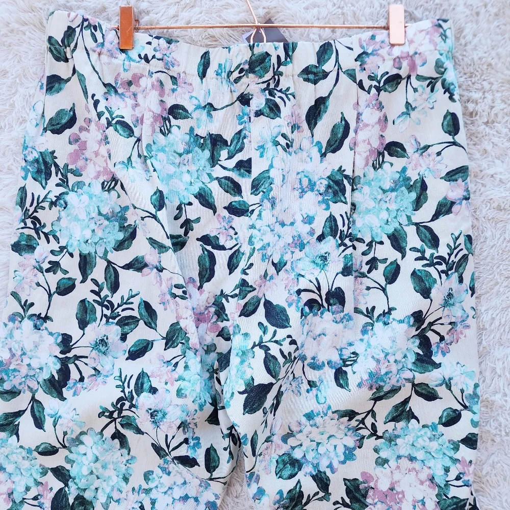 J. Jill NWT Floral Linen Stretch‎ Plus Size Pants